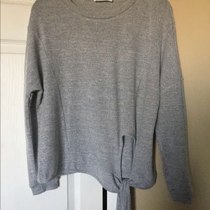 Goodnight Macaroon gray sweater M EUC